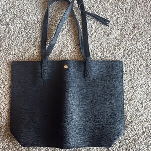 Elegant Black Tote Bag